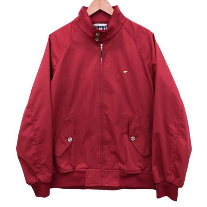 美品◆ゴールデンベア― ブルゾン スイングトップ ポリエステル レッド サイズL メンズ Golden Bear 【AFB35】