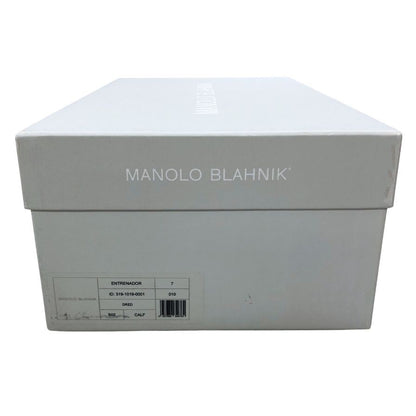 マノロブラニク レザーシューズ レザースニーカー バーガンディ メンズ サイズUK7 MANOLO BLAHNIK 約25.5cm【AFD15】