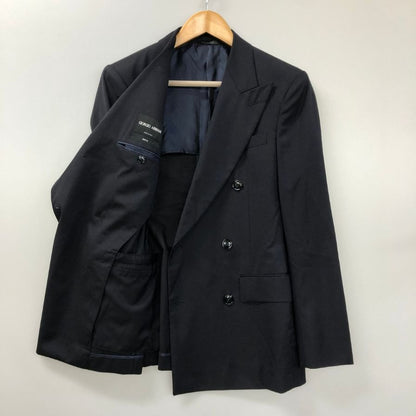 美品◆ジョルジオアルマーニ テーラードジャケット ダブルブレスト メンズ サイズ46R GIORGIO ARMANI 【AFB48】