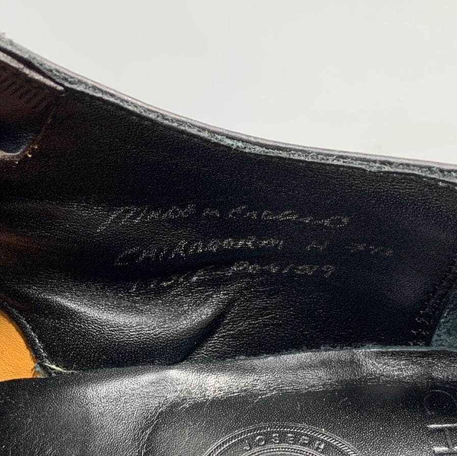 ジョセフチーニー ケンゴン2 カーフ ストレートチップ ブラック サイズUK7.5 メンズ Joseph Cheaney 約26.0cm【YB1】