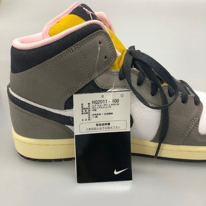 ナイキ エアジョーダン1 ミッド HQ2011-100 ハイカット スニーカー ブラウン×ピンク サイズUS11 29㎝ メンズ NIKE AIR JORDAN 1 MID SE 約29.0cm【AFD4】