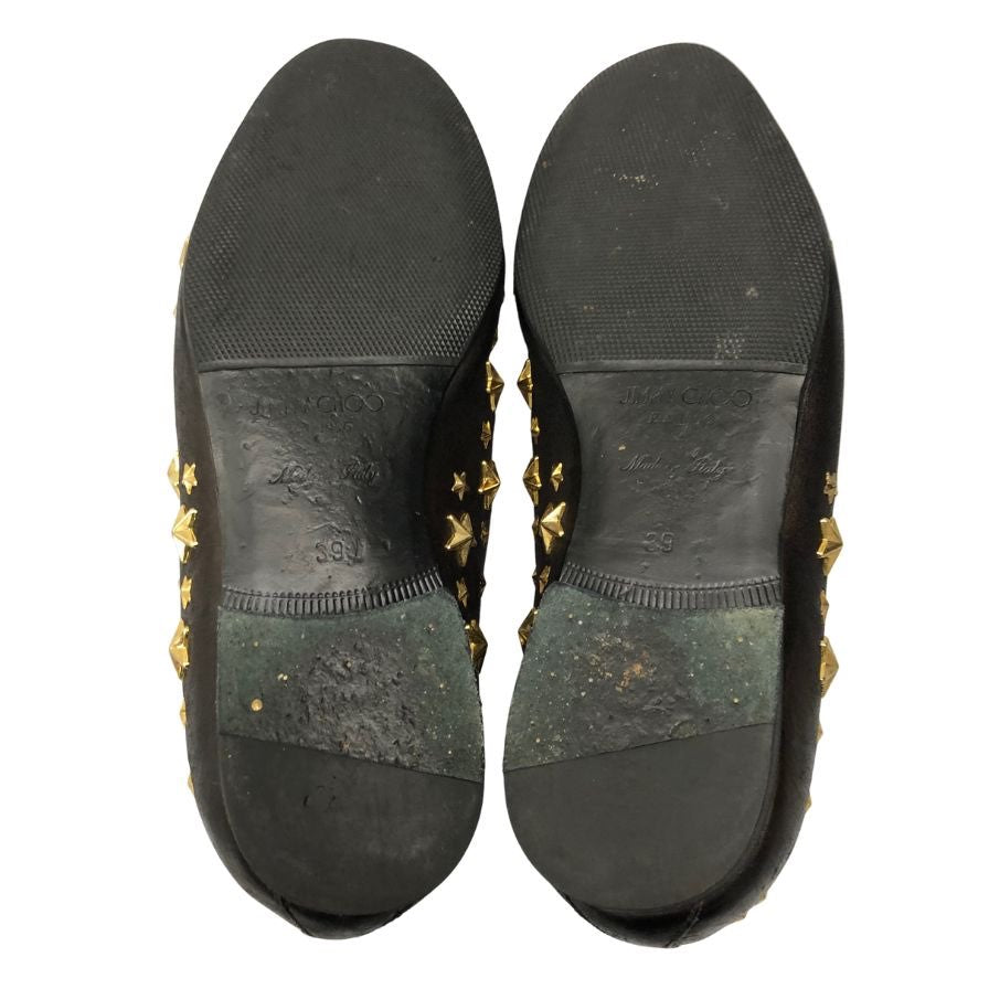 JIMMY CHOO サイズ37スタッズ付きローファー ブラック ETHANLOAFERAQO_010003_SIDE_vg7