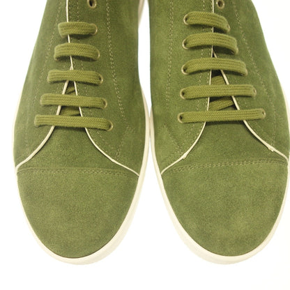 Very good condition ◆ John Lobb Leather Sneakers Suede LEVAH Men's 8.5 Green JOHN LOBB [AFD6] 