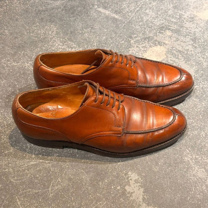 バーニーズニューヨーク エドワードグリーン製 Uチップ 32ラスト ブラウン サイズUK7 メンズ BARNEYS NEW YORK ビジネスシューズ 約25.5cm【LA】【中古】