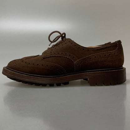 トリッカーズ レザーシューズ M5095 ウィングチップ スエード ダークブラウン サイズUK7.5 Tricker`s 約26.0cm【AFD4】