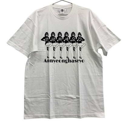 新品同様◆トレイター× 千葉雄喜 Ｔシャツ デザイン アニョハセヨ ホワイト サイズXL TRAITOR × チバユウキ 【AFB13】