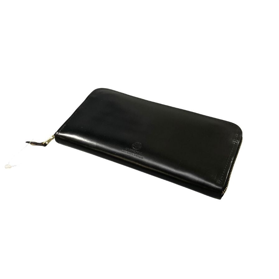 グレンロイヤル 長財布 ラウンドジップ ブライドルレザー ブラック ゴールド金具 GLENROYAL【AFI1】