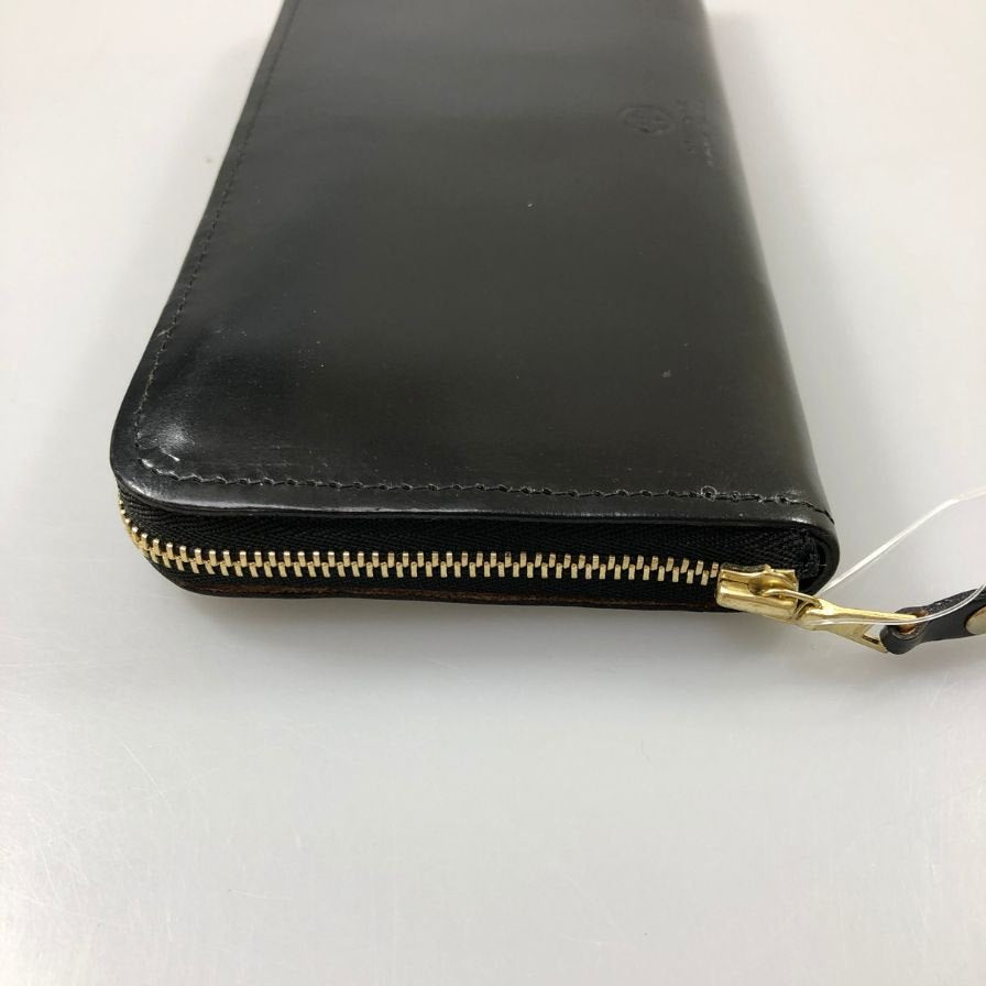 グレンロイヤル 長財布 ラウンドジップ ブライドルレザー ブラック ゴールド金具 GLENROYAL【AFI1】