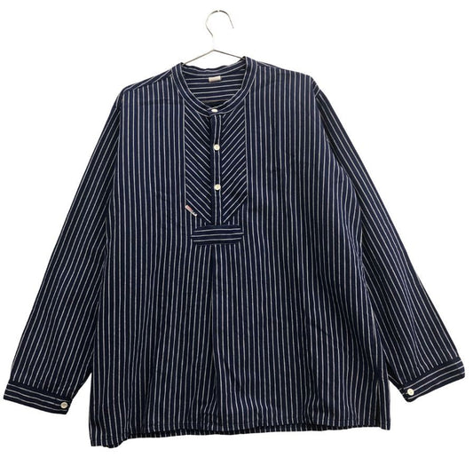 美品◆モダス ドイツ軍 フィッシャーマンシャツ プルオーバー ストライプ ブルー メンズ サイズ54 modas 【AFB35】