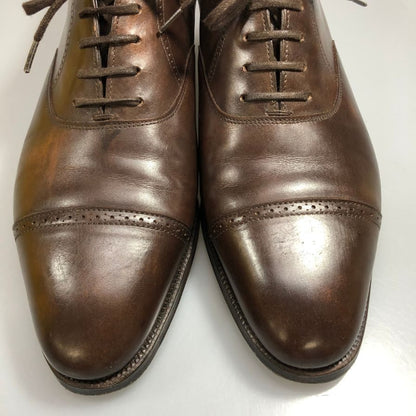 ジョンロブ フィリップ2 レザーシューズ ミュージアムカーフ ブラウン 6E JOHNLOBB ビジネスシューズ 約24.5cm【LA】【中古】
