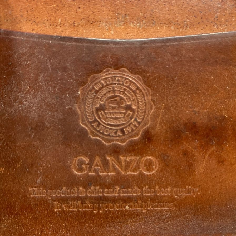 ガンゾ 財布 二つ折り コードバン ブラック GANZO【AFI19】