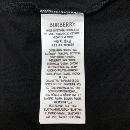 新品同様◆バーバリー 半袖Tシャツ ロゴ ELLISON PRT ブラック メンズ サイズL BURBERRY 【AFB46】