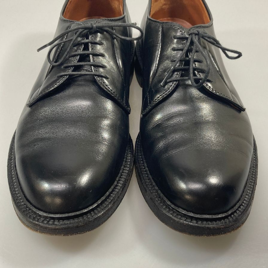 オールデン レザーソウル 別注 レザーシューズ 95273 クロムエクセル レザー バリーラスト ブラック US7.5E ALDEN ビジネスシューズ 約25.5cm【LA】【中古】