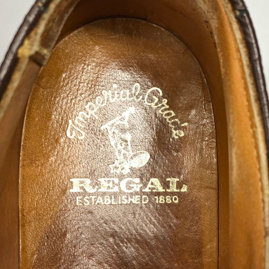 リーガル ウイングチップ インペリアル カーフ ブラウン 24EE REGAL  約24.0cm【LA】【中古】