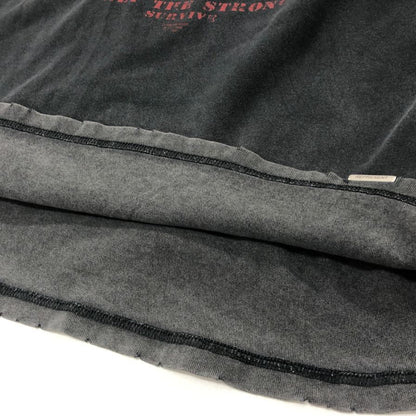 美品◆リプレゼント Tシャツ シャーク ダメージ加工 メンズ サイズXL ブラック REPRESENT 【AFB24】