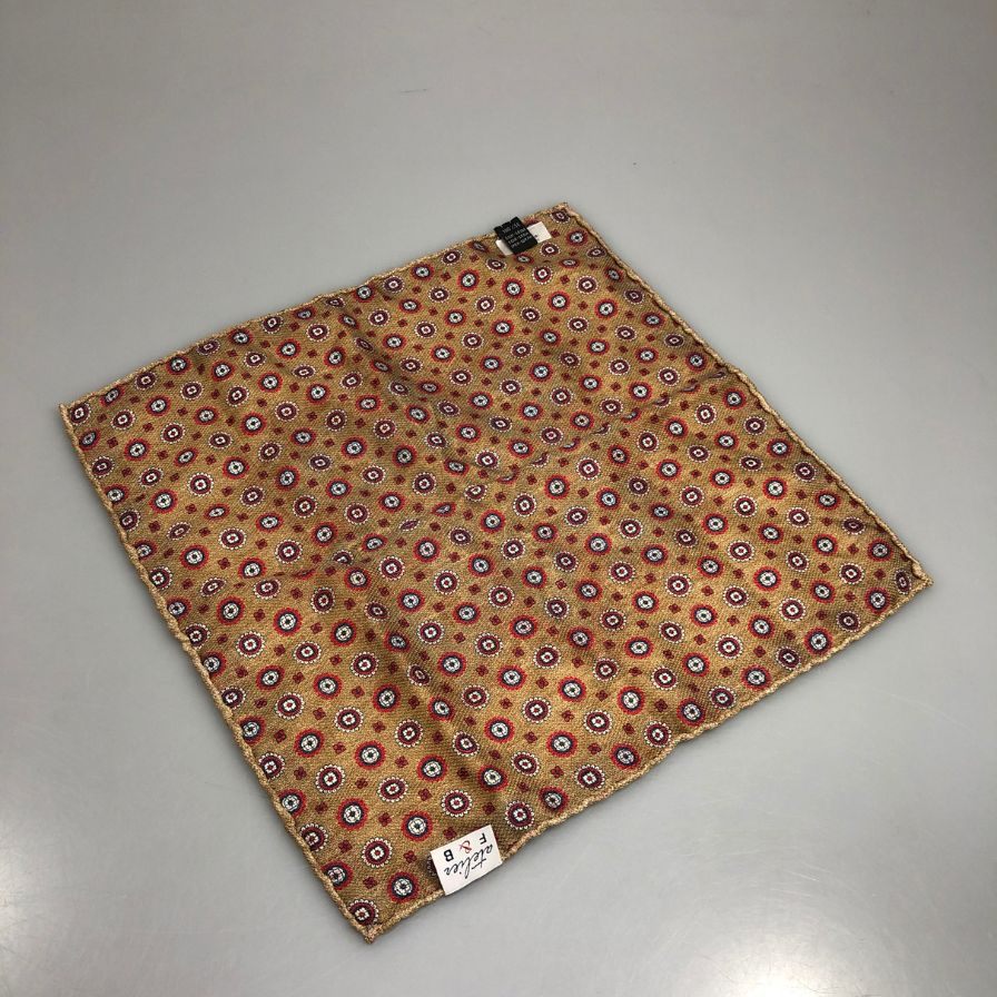 アトリエF&Ｂ ポケットチーフ ポケットスクエアシルク メンズ 30cm×30cm 総柄 atelier F&B