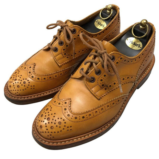 トリッカーズ レザーシューズ ウイングチップ バートン M5633 メンズ サイズ7.5 エイコンアンティーク Tricker’s BOURTON ビジネスシューズ 約26.0cm【LA】【中古】
