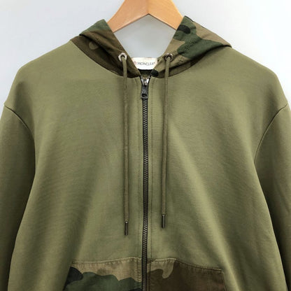 中古◆モンクレール ジップアップパーカー メンズ サイズ L カモフラ柄 C10918407000 MONCLER 【AFB46】