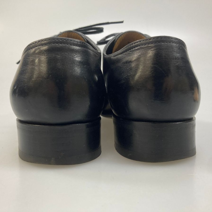 ジョンロブ レザーシューズ フィリップ2 パンチドキャップトゥ カーフ 7000ラスト ブラック メンズ サイズUK6E JOHN LOBB Philip II ビジネスシューズ 約25.0cm【LA】【中古】