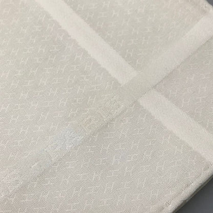 エルメス ハンカチ コットン100% ホワイト レディース HERMES【AFB53】【中古】