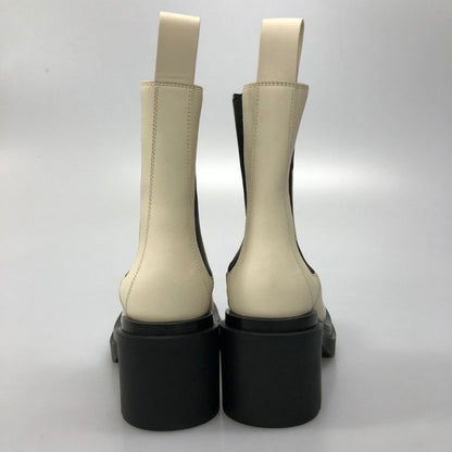 ボッテガヴェネタ ブーツ LUG ANKLE ブラック ホワイト サイズ34 レディース BOTTEGA VENETA 約20.5cm【AFD1】