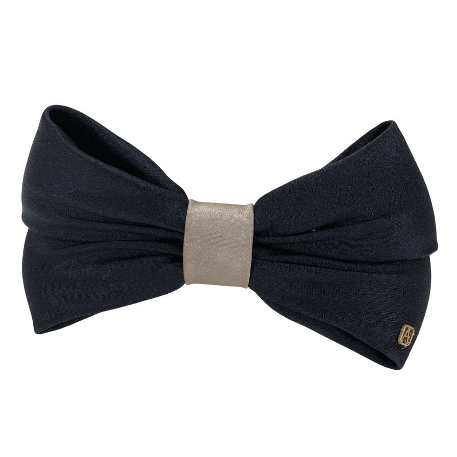 アレクサンドル ドゥ パリ リボンバレッタ 髪留め フランス製 ブラック レディース ALEXANDRE DE PARIS