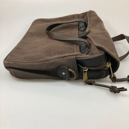 フィルソン バッグ ブリーフケース キャンバス レザー ブラウン系 FILSON【AFE8】
