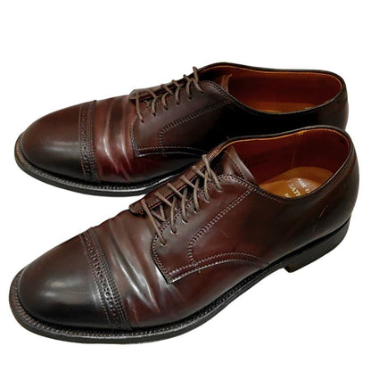 オールデン 43518 パンチドキャップトゥ コードバン ダークバーガンディ メンズ サイズUS8D ALDEN ビジネスシューズ 約26.0cm【LA】【中古】