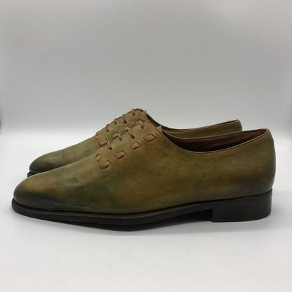ベルルッティ パティーヌレザー ホールカット オルガ期 ライムグリーン系 サイズ6.5 メンズ Berluti 約25.0cm【PTM1】