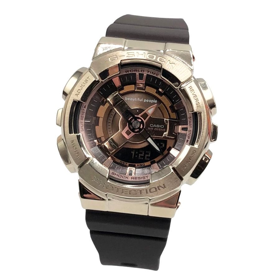 カシオ Gショック × ビューティフル ピープル 腕時計 クオーツ デジタル アナログ GM-S110BP-5AJR ゴールド G-SHOCK beautiful people【AFI15】