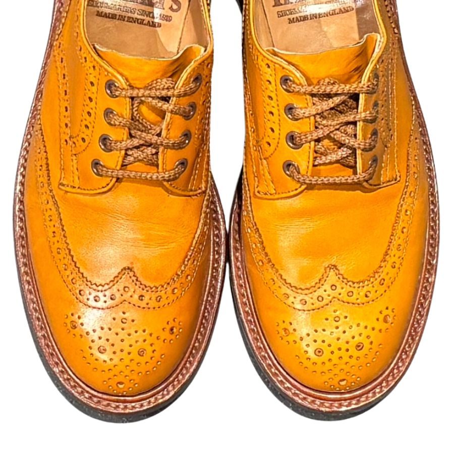 トリッカーズ レザーシューズ L5633 バートン カーフ ブラウン レディース サイズUK5 Tricker’s ビジネスシューズ 約24.0cm【LA】【中古】