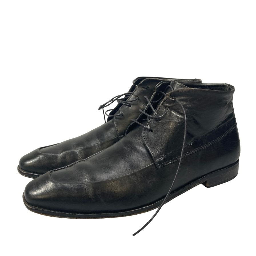 バーニーズニューヨーク ブーツ Uチップ ブラック メンズ サイズ40 BARNEYS NEW YORK 約25.0cm【AFC47】
