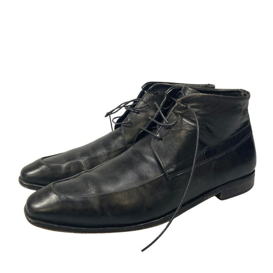 バーニーズニューヨーク ブーツ Uチップ ブラック メンズ サイズ40 BARNEYS NEW YORK 約25.0cm【AFC47】