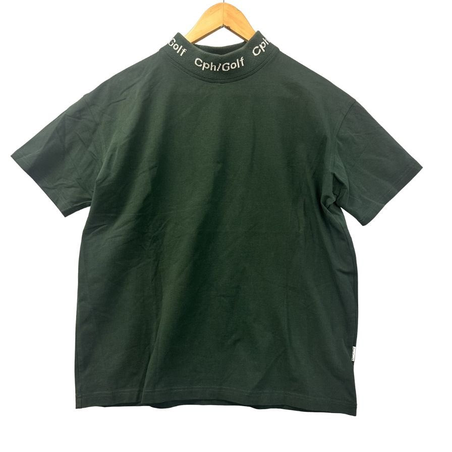 中古◆キャプテンズヘルムゴルフ モックネックTシャツ グリーン サイズM メンズ Cph/Golf 【AFB9】
