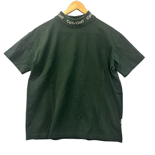 中古◆キャプテンズヘルムゴルフ モックネックTシャツ グリーン サイズM メンズ Cph/Golf 【AFB9】