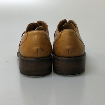 バーウィック Uチップ レースアップシューズ カーフレザー ベージュ サイズ40 Berwick 約25.0cm【PTM1】