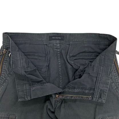 カルバンクライン ジーンズ カーゴパンツ ジップデザイン サイズ32 グレー系 メンズ Calvin Klein Jeans 【AFB44】