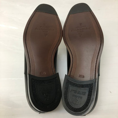 スコッチグレイン パンチドキャップ レザーシューズ ブラック ラスト256 サイズ25ハーフ SCOTCH GRAIN 約25.5cm【AFD12】