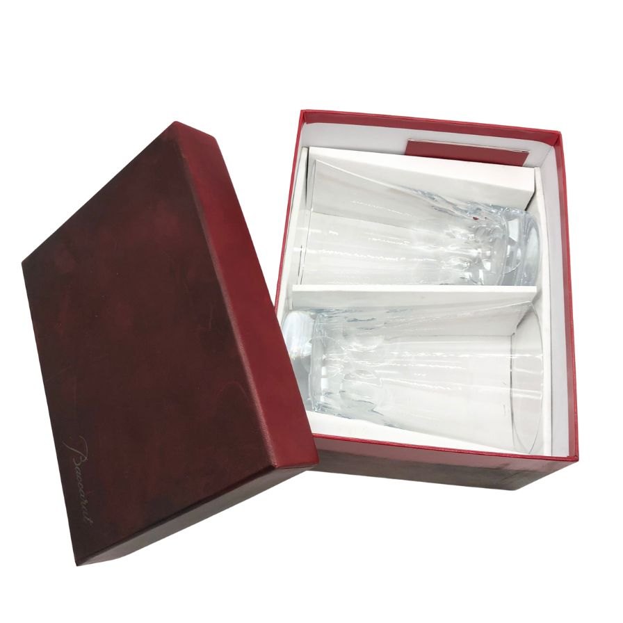 バカラ 2客セット ベルーガ ハイボールグラス 高さ14cm ユニセックス クリスタルガラス Baccarat【AFI20】【中古】