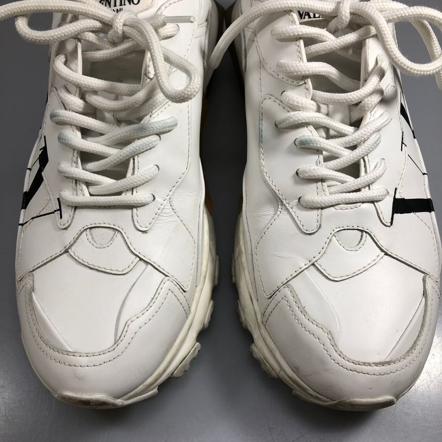 ヴァレンティノ ガラヴァーニ ローカットスニーカー バウンス VLTN ホワイト サイズ41.5 VALENTINO GARAVANI 約26.5cm【AFC34】