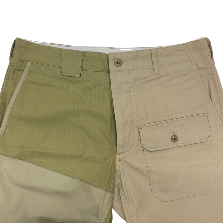 エンジニアードガーメンツ ビームス コラボ ショートパンツ クレイジーパターン MADE IN USA メンズ サイズ34 カーキ ENGINEERED GARMENTS BEAMS 【AFB8】