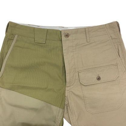 エンジニアードガーメンツ ビームス コラボ ショートパンツ クレイジーパターン MADE IN USA メンズ サイズ34 カーキ ENGINEERED GARMENTS BEAMS 【AFB8】