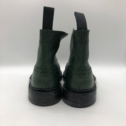 トリッカーズ カントリーブーツ ストウ ウイングチップ 5634 メンズ グリーン サイズ 7ハーフ Tricker’ｓ ブーツ 約26.0cm【LA】【中古】