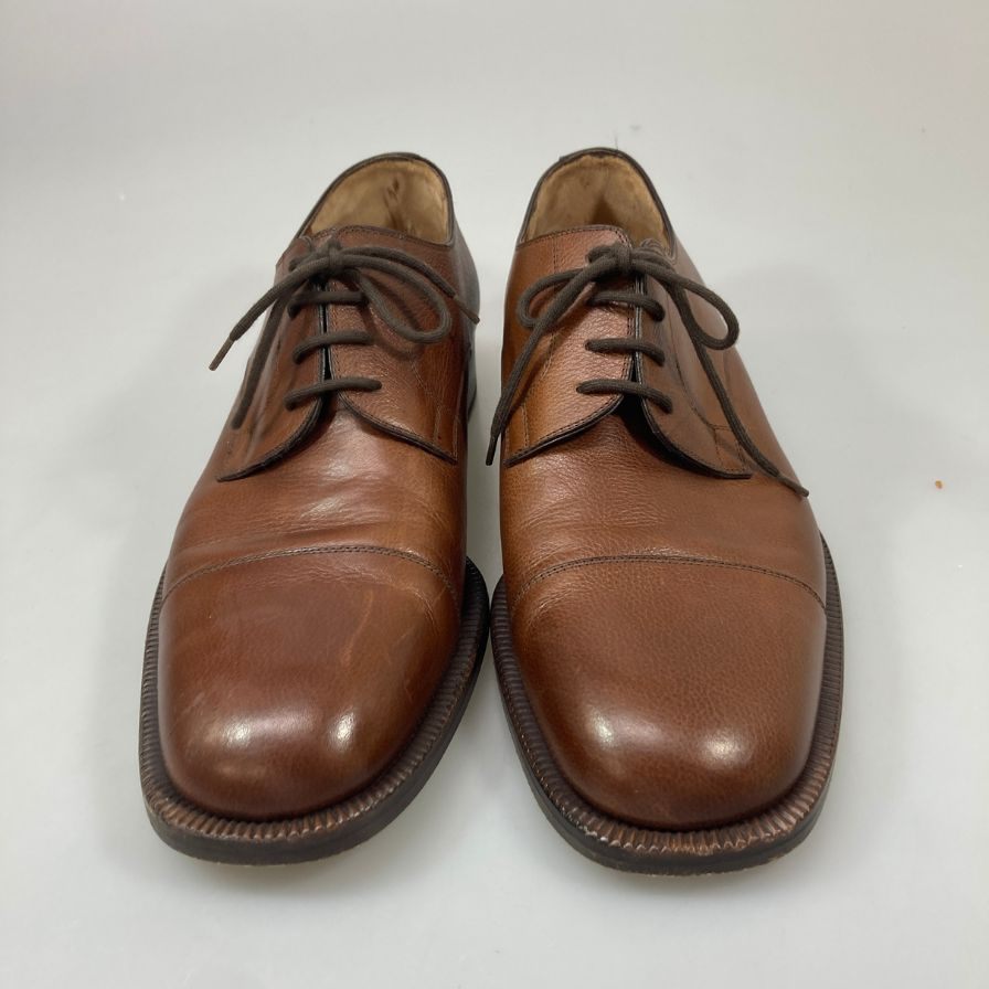 フラテッリロセッティ ストレートチップ ダービー 14789 グレインレザー ブラウン サイズ8 メンズ FRATELLI ROSETTI 約27.0cm【PTM】