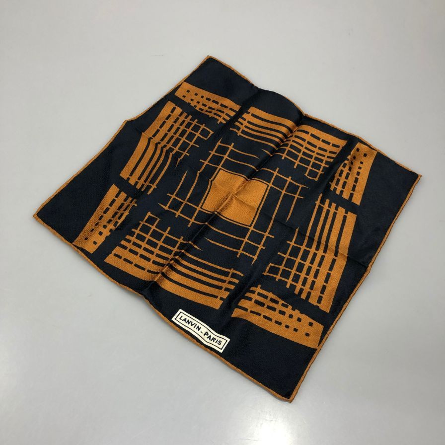 ポケットチーフ＆スカーフ 8点セット 総柄 シルク等 LANVIN manoliva BREURE ノーブランド
