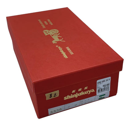 新宿屋 レザーパンプス マットトカゲ 3330-635 24.5cm レディース ブラウン shinjukuya 約24.5cm【7-17】