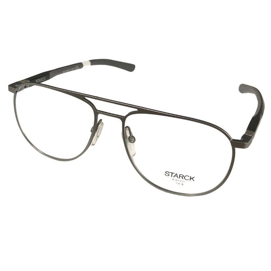 スタルク メガネ SH2040 0003 チタン ティアドロップ型 シルバー系 STARCK【AFI18-3】