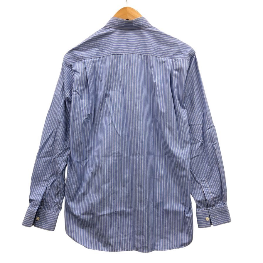 美品◆コムデギャルソン シャツ シャツ フォーエバー 長袖 ストライプ コットン サイズS メンズ ブルー COMME des GARCONS SHIRT 【AFB47】