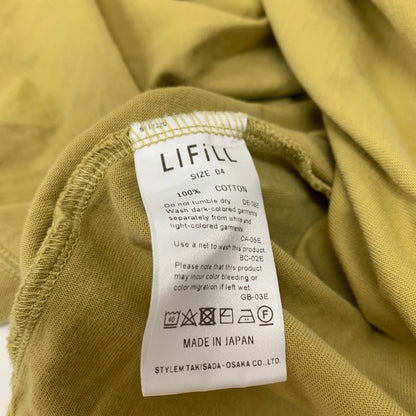 中古◆リフィル モックネックシャツ ロングTシャツ  イエロー レディース  サイズ4 LIFILL 【AFB16】