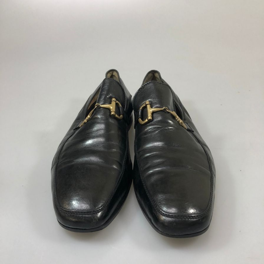 ボノーラ ビットローファー カーフ ブラック メンズ サイズ6.5 BONORA 約25.0cm【PTM1】